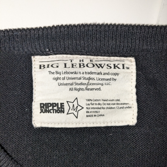 "The Dude Abides" The Big Lebowski Sweater US size M - Picture 2 of 4